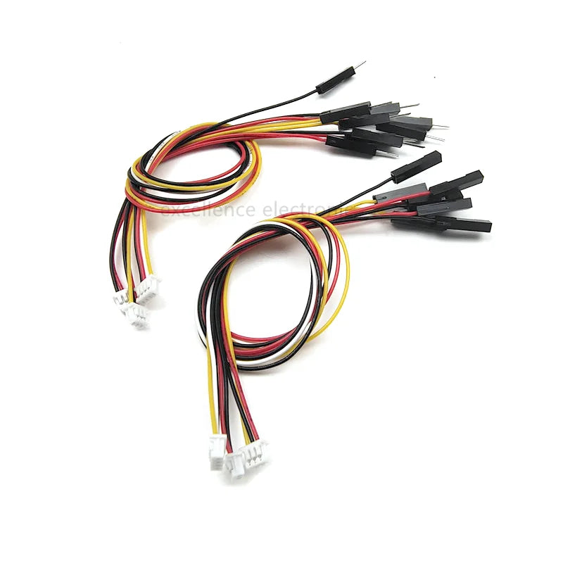 5PCS MX1.25 Spacing To DuPont Cable 10/15/20cm Male Female 1P2P3P4P6P8P10P Board Connection Wire 1 Drag 4 Sensor Terminal Wire