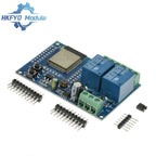 2-Channel WiFi Relay Module with for ESP32  DC5-60V Power Supply, Optocoupler Isolated, for Smart Load Control