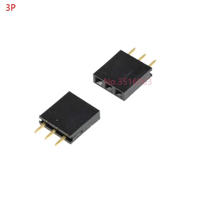 10PCS 2/3/4/5/6/7/8/10/12/16/20/40 Pin Single Row Straight Pin Female Header 2.54MM Pitch Connector Socket 2P/3P/4P/16P/20P/40P