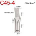 C45 4/6/10/16/25/35/50/70/95mm2 Cable Wire Copper Circuit Breaker Lug Insert Needle Pin Plug Cord End Connector Crimp Terminal