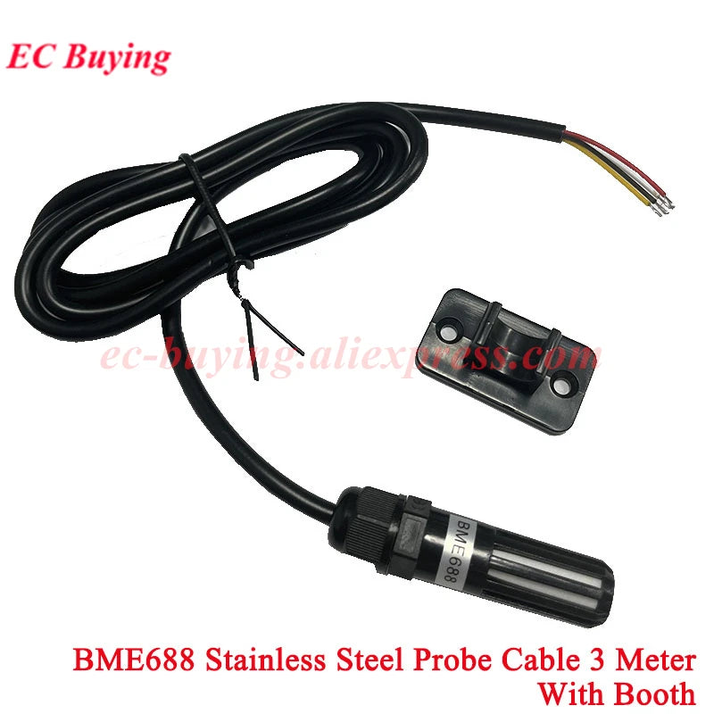 DS18B20 LM35DZ BMP180 BMP280 BME280 BMP180 BME680 BME688 SGP30 SGP40 Waterproof Thread Temperature Probe Sensor Stainless Steel