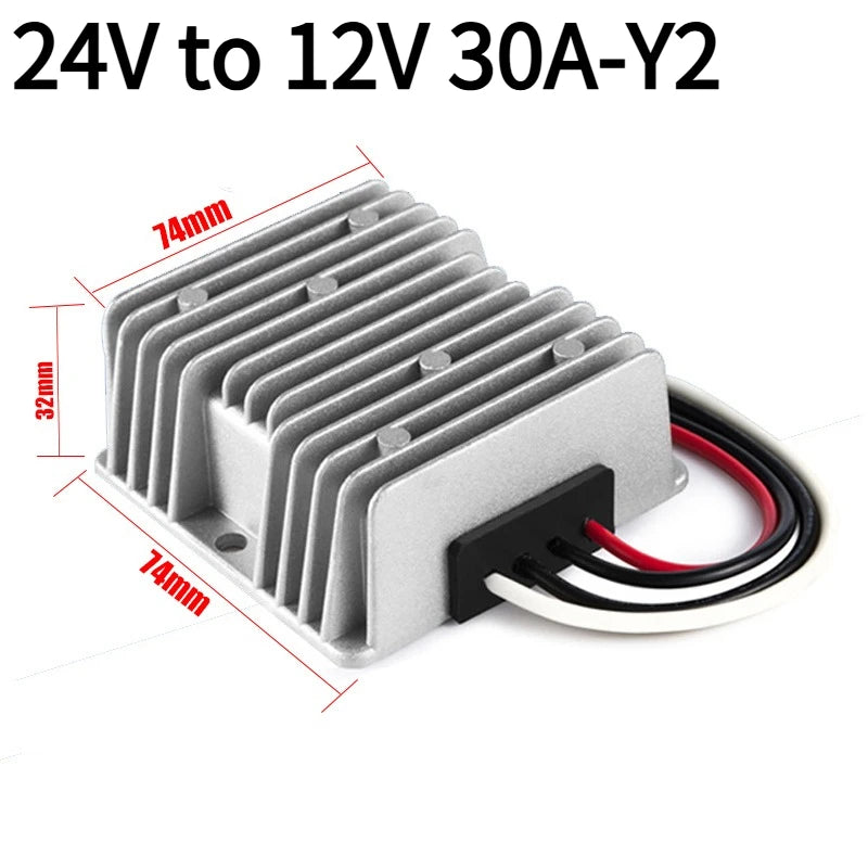 24V to 12V 30A 40A DC Step Down Converter Voltage 24 Volt to 12 Volt 480W 5A-40A Car Buck Regulator Reliable Product CE ROHS