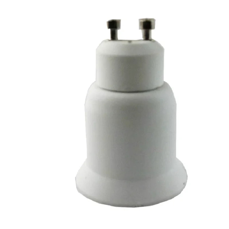 2PCS GU10 To E26 E27 CFL LED Lamp Holder Adapter PBT Housing Gu10 2P Standard Medium Edison Screw Bulb Light Socket Converter