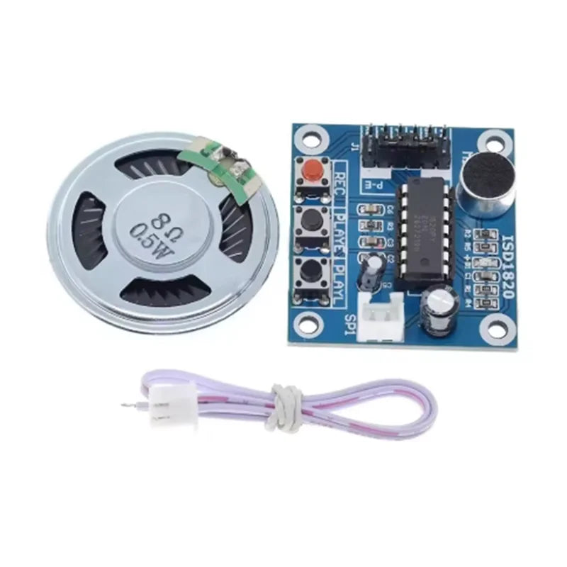 1-10pcs ISD1820 Voice Recording Recorder Module With Mic Sound Audio Loudspeaker Microphones