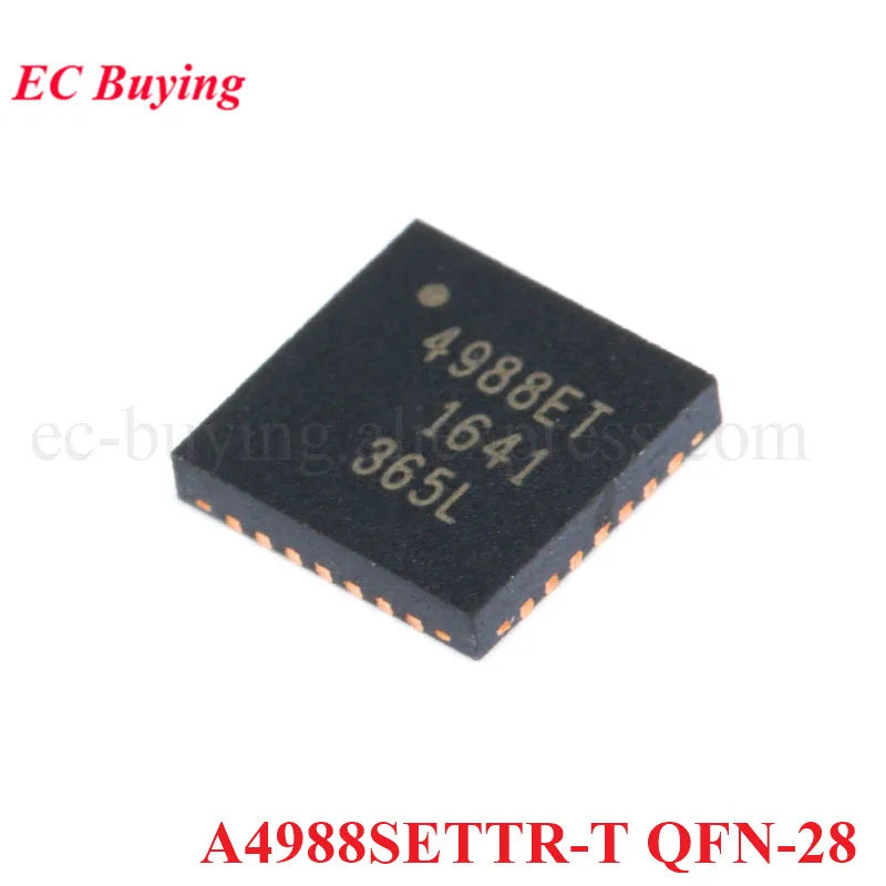 5pcs/1pc A4988SETTR-T QFN-28 A4988SETTR A4988SE 4988ET A4988 QFN28 Micro-step Motor Driver 3D Chip IC New Original