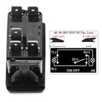 12V 24V Car Boat Rocker Toggle Switch Waterproof ON/OFF 5 Pin Latching Marine Push Button led light bar rear light reverse light