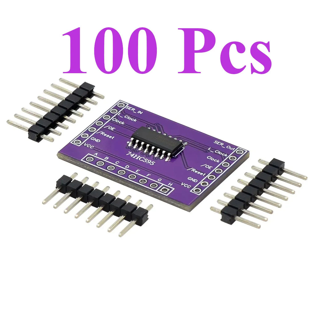 5~100Pcs 74HC595 8 Bit Serial To Parallel Shift Register IC Open Drain CMOS Chip Low Power Serial Output Electronic  Block