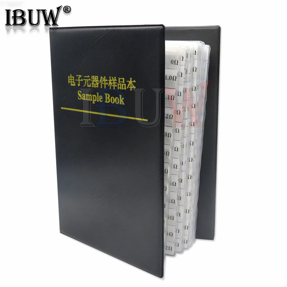 4250PCS 8500PCS 8850PCS 0201 0402 0603 0805 1206 Resistor Sample Book ibuw 1% SMD Assorted Kit 10K 100K 1K 1R 100R 220R