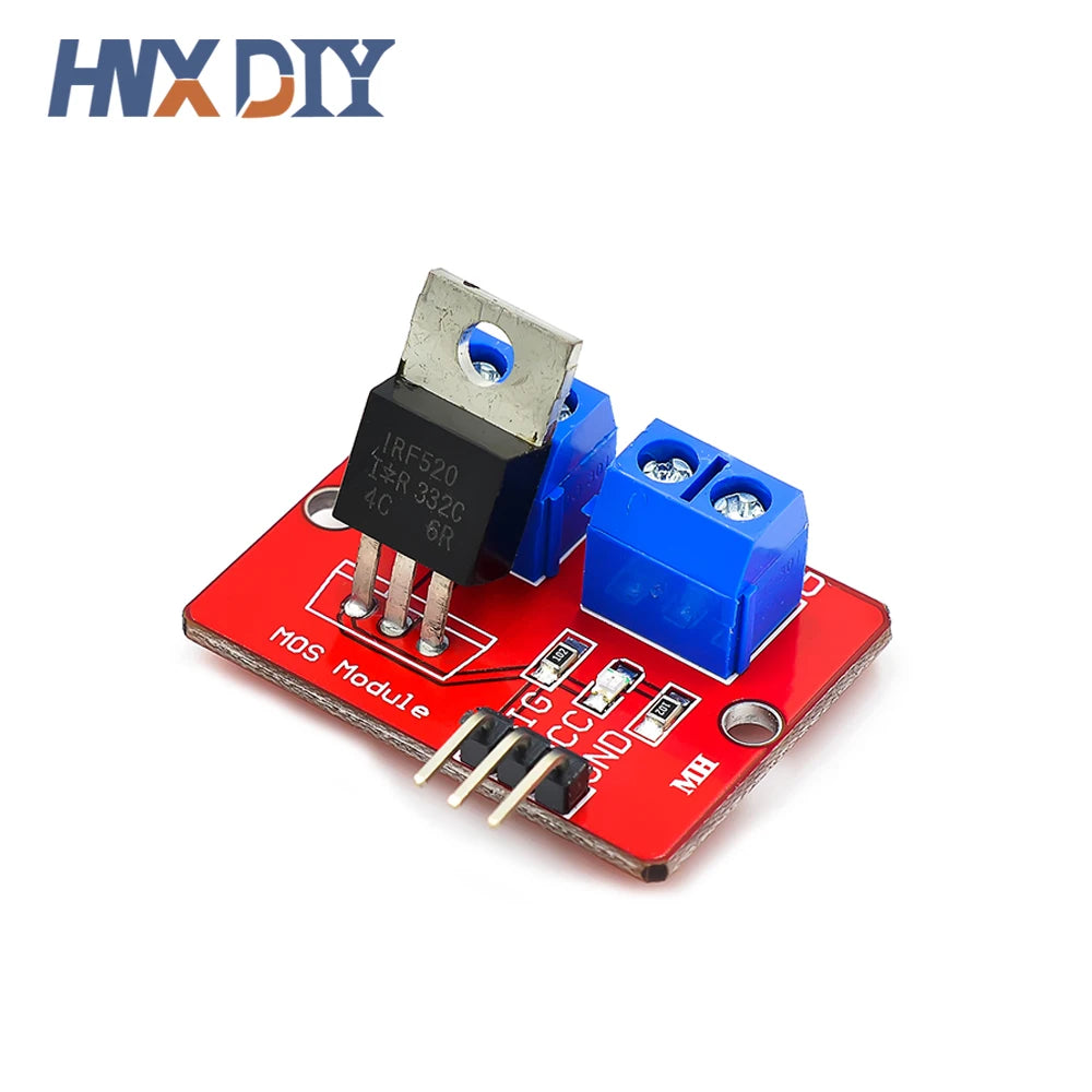 10pcs IRF520 MOS Driver Module PWM Dimmer 0-24V Top Mosfet Button IRF 520 For Arduino MCU ARM Raspberry pi