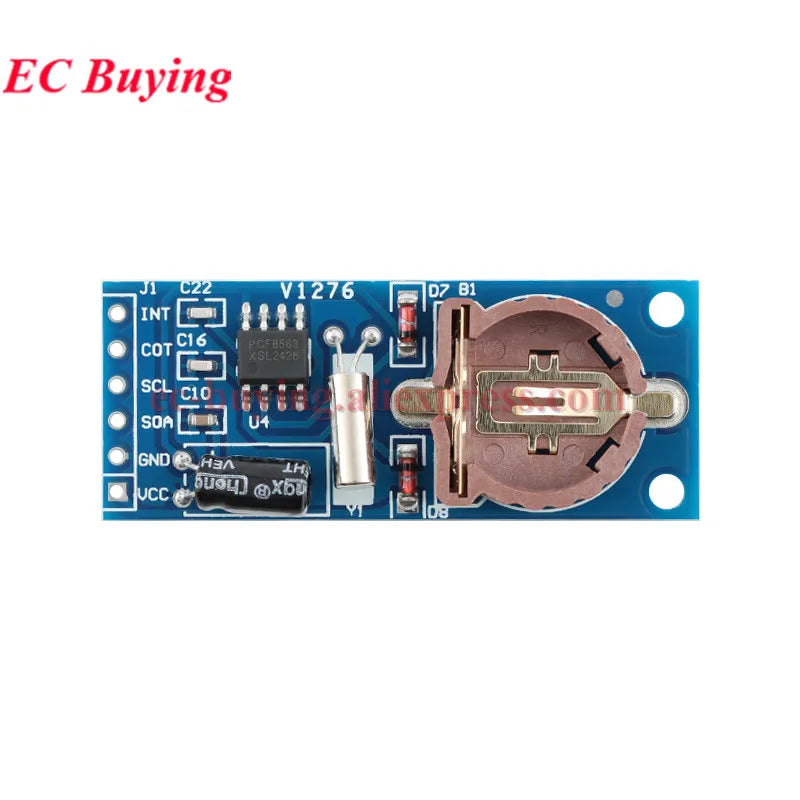 1-10Pcs PCF8563 PCF8563T 8563 IIC Real Time Clock RTC Module Board Good than DS3231 AT24C32 I2C Interface Calendar Timing Module
