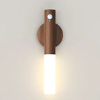 Rechargeable Wall Sconces Magnetic Wall LightsNight Light Motion Sensor Night Lights Wooden Wall Lighting for Bedroom Stair