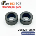 Anti-Interference Ferrite Toroid Core Ni-Zn - High Frequency Common Mode Inductor Ring for Electronic Equipment