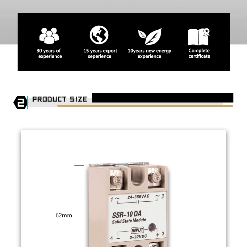 Ssr 10Da 10A 40A Solid State Relay Din 25A Ssd Rail Solidstate Ssr40Da Rele 12V 20A Module 30A Dc Voltage Control Radiator