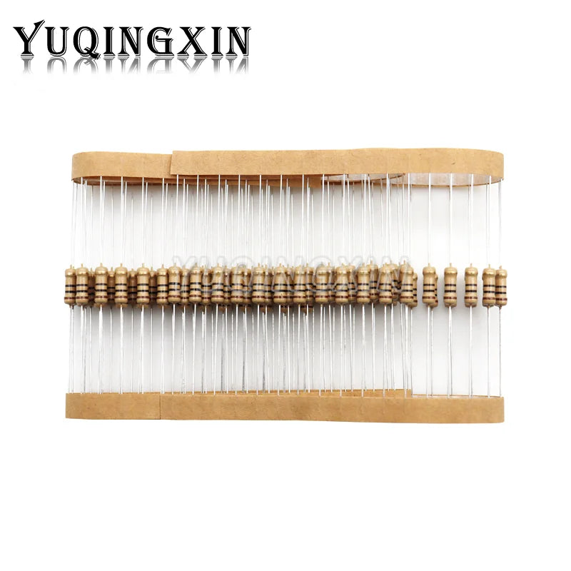 100pcs 1/2W Carbon Film Resistor 0.5W 5% 1R - 10M 0R 10R 100R 220R 330R 1K 2.2K 4.7K 10K 22K 47K 100K 1M 0 10 100 220 330 Ohms