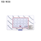 160pcs 15Values Ceramic SMD Slow Blow Fuse Kit 250mA 500mA 1A 2A 3A 4A 5A 6.3A 8A 10A 12A 15A 20A 25A 250V Fuses 1808/2410/6125