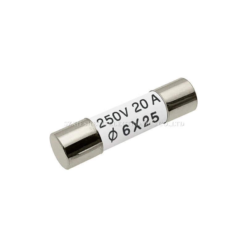 10PCS 5*25/6*25/6*30MM Ceramic Fuse 0.5A 1A 2A 3A 4A 5A 6A 8A 10A 13A 15A 16A 20A 25A 30A 250V 500V RO55 RO57 RO58 Fuse BS1362