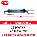 5PCS Original MDRR-DT DT-F/U NO/NC SPDT Changeover Reed Switch MDSM-DT 2*14MM 0.25A 5W 175V Normally Open/Closed Magnetic Sensor