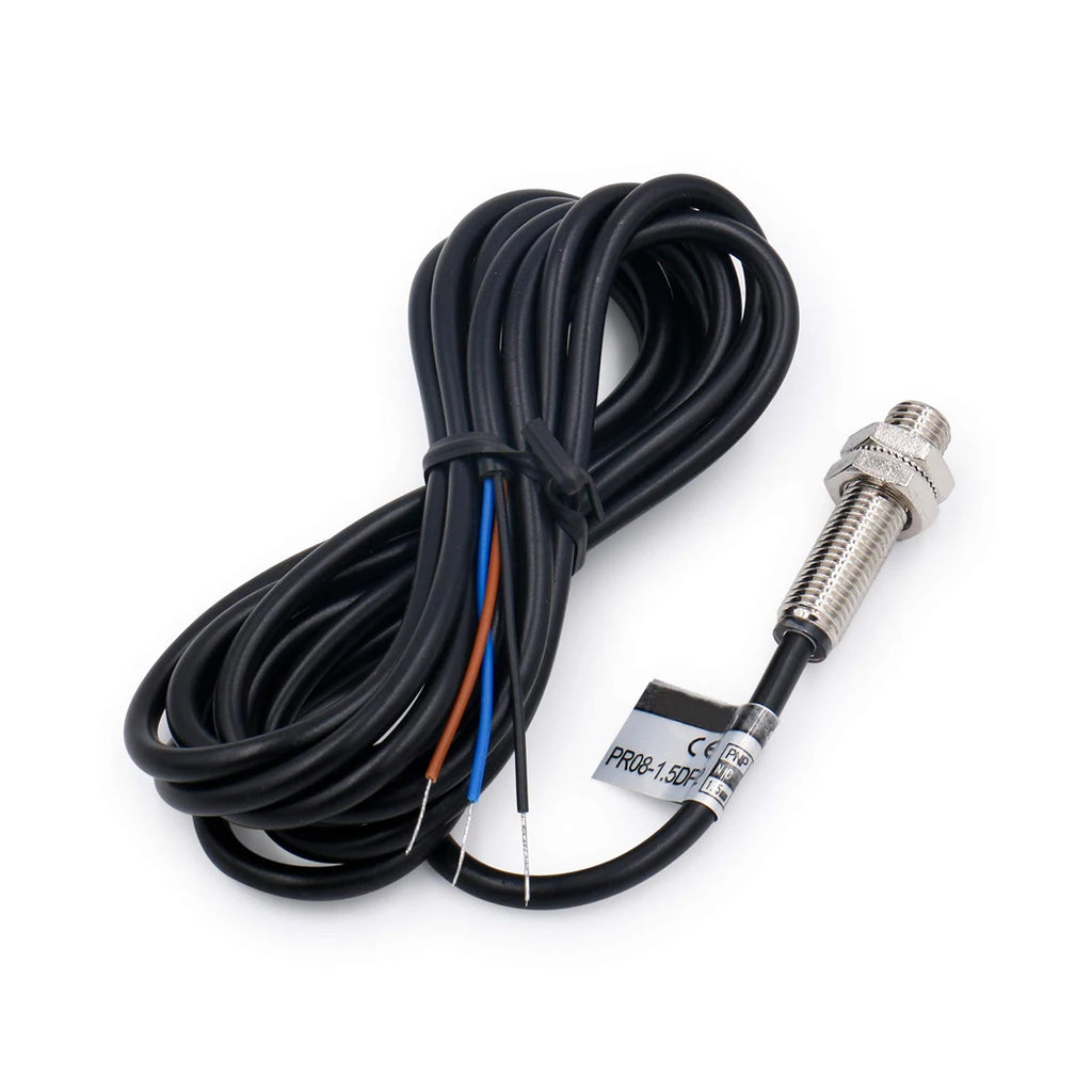 ABILKEEN PR08-1.5 M8 Inductive Proximity Sensor Switch 1.5mm Sensing Distance NPN/PNP Output Waterproof Approach Sensor Switch