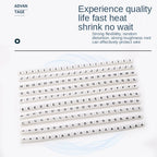 1000PCS Plastic heat shrink tubing cable marker label Wire Number 0 to 9 1-50mm white  cable markers insulation shrink ratio 2:1