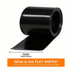 1/5m PVC Heat Shrink Tube Width 50mm ~ 500mm Black 18650 Lipo Battery Pack Insulated Cable Sleeve Protection Battery Film Wrap