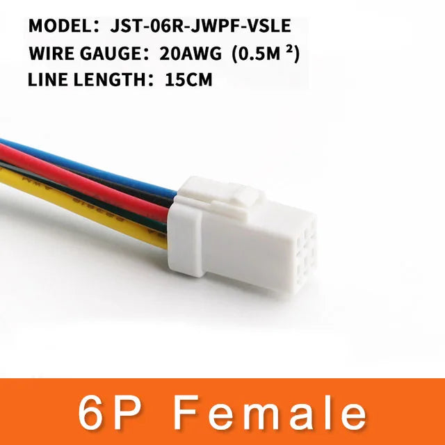 1 Set JST Automobile Car Waterproof Connector 2/3/4/6/8Pin Male&Female Harness Plug Socket with 15CM Wire 0.6MM JST02T/02R-JWPF