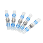 500/1000PCS Waterproof Solder Seal Sleeve Splice Terminal Tinned Copper Heat Shrink Electrical Wire Butt Connector AWG16-14 Blue