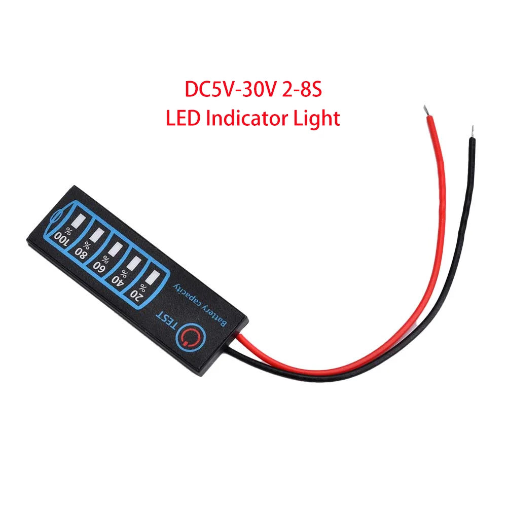 1-7S 2-8S 3-14S Battery Level Indicator 18650 Lithium Universal Battery Capacity Charge Tester LED Indicator Light Display Board