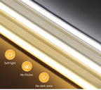 2m 5m 10m Smart PIR Motion Sensor Switch 24V COB LED Strip Light Neon Silicone Gel Tape Auto ON/OFF For Stair,Wardrobe Decor