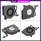 DC 5V USB 5015 7515 7530 Blower Cooling Fan Brushless Motor Case Fan Blower Fan Humidifier Fan Induction Cooker Fan