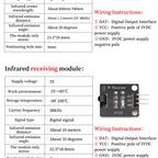 IR Infrared Transmitter Module Ir Digital 38khz Infrared Receiver Sensor Module For Arduino Electronic Building Block