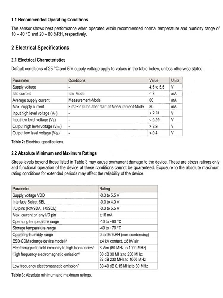 SPS30 Fine Dust Sensor (PM) Wiring SENSIRION Life of 8 years Pm2.5 Sensor SPS-30