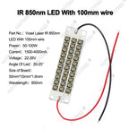 50W 100W IR Led Diode High Power Infrared 3535 Vcsel Laser Chip Beads 808nm 850nm 940nm 980nm 1064nm Lamp Light Sensor Monitorin