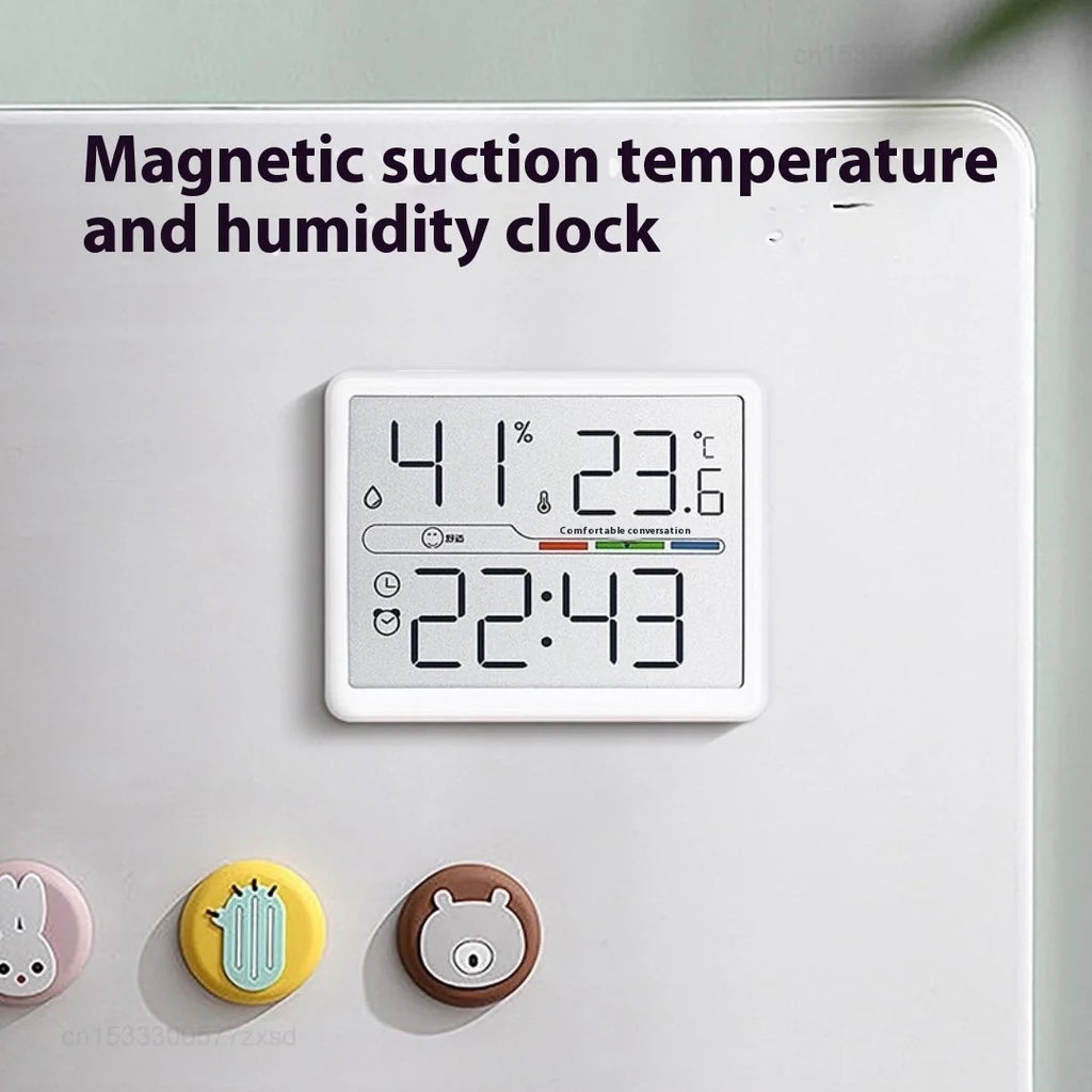 Youpin Electronic Thermometer Hygrometer Weather Station High Precision with Table Clock Function Mini Thermometer Sensor Gauge