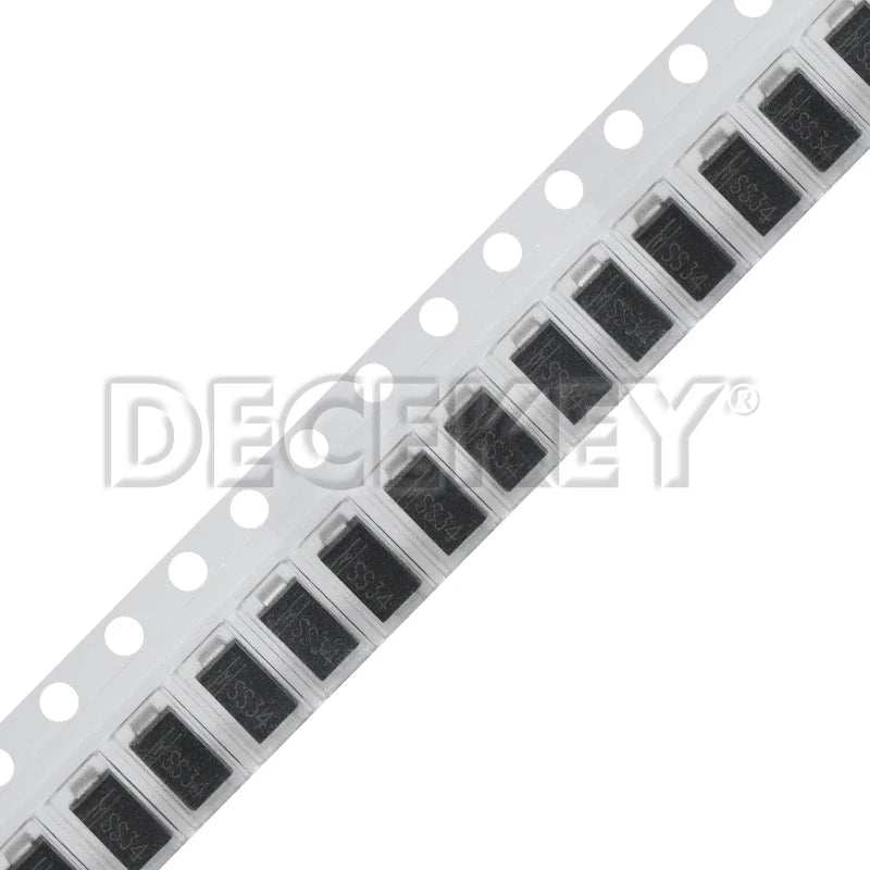 50pcs SS34 SMD Diode 3A/40V Schottky Diodes SMA Package DO-214AC Model 1N5822