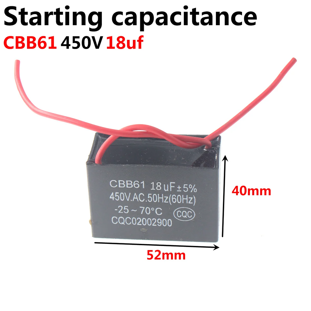 CBB65 Air conditioner compressor start capacitor 20 25 30UF 35UF 40 45 50 60 70 450V New and original