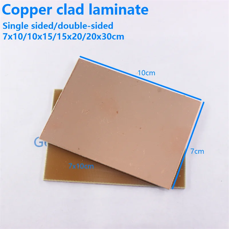 FR4 PCB 7x10 10x15 15x20 20x30 cm 7*10 10*15 15*20 20*30 Single Side Copper Clad plate DIY PCB Kit Laminate Circuit Board
