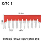 KV2.5 Direct Insertion Quick Terminal Block Rail Type Wire Connector Instead Of UK/ST/PT/SAK Docking For Parallel Connection