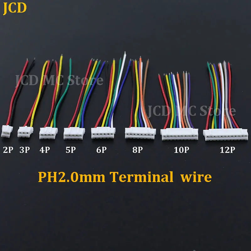 10Pcs SH1.0 MX1.25 ZH1.5 PH2.0 XH2.54mm Head Wire Cable Connector Pitch 1.0/1.25/1.5/2.0/2.54mm 2/3/4/5/6/8-12Pin Female Plug