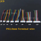 10Pcs SH1.0 MX1.25 ZH1.5 PH2.0 XH2.54mm Head Wire Cable Connector Pitch 1.0/1.25/1.5/2.0/2.54mm 2/3/4/5/6/8-12Pin Female Plug