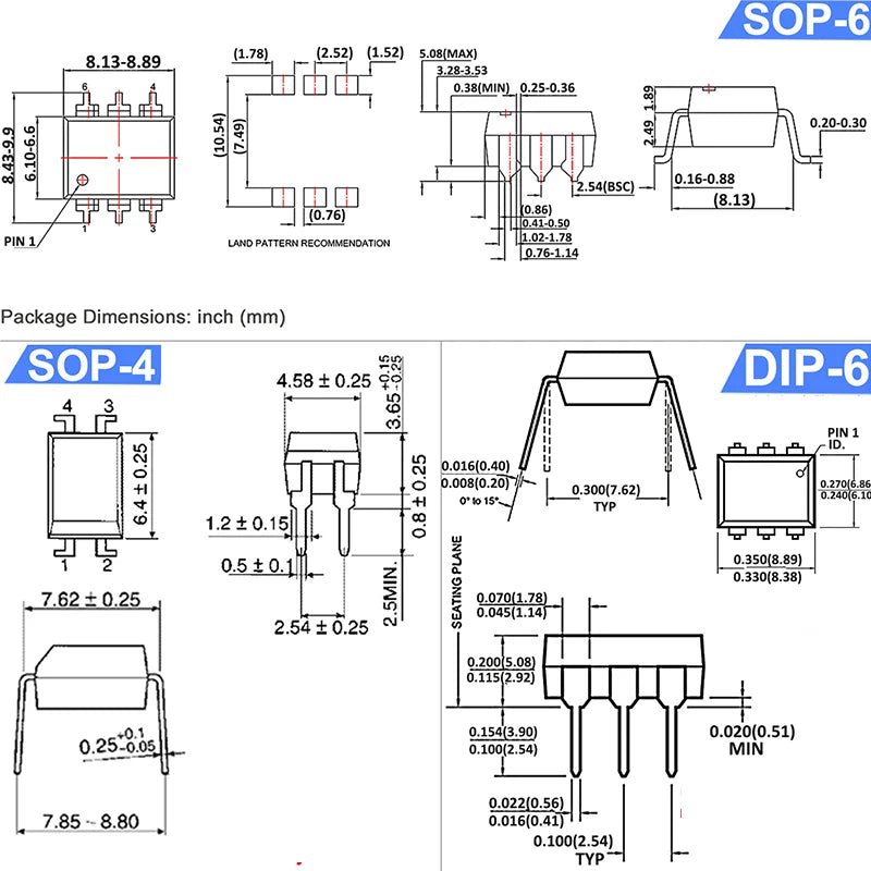 Optocoupler 4N25 4N35 HCPL3120 PS2501 PS2561 TLP521 TLP621 TLP627 PC814A PC817B PC817C 817 DIP SOP Photovoltaic Opto Isolator