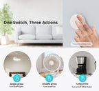 SONOFF SNZB-01P Zigbee Wireless Switch Button Smart Scene Switch Smart Home Voice Control For EWeLink APP Alexa Home Assistant