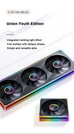 Jonsbo ZE-120/240/360 PC Case Fan ARGB 12V 4PIN PWM 5V 3PIN ARGB 120mm Integrated Desktop Computer Chassis Fan  AIR Cooling Fans