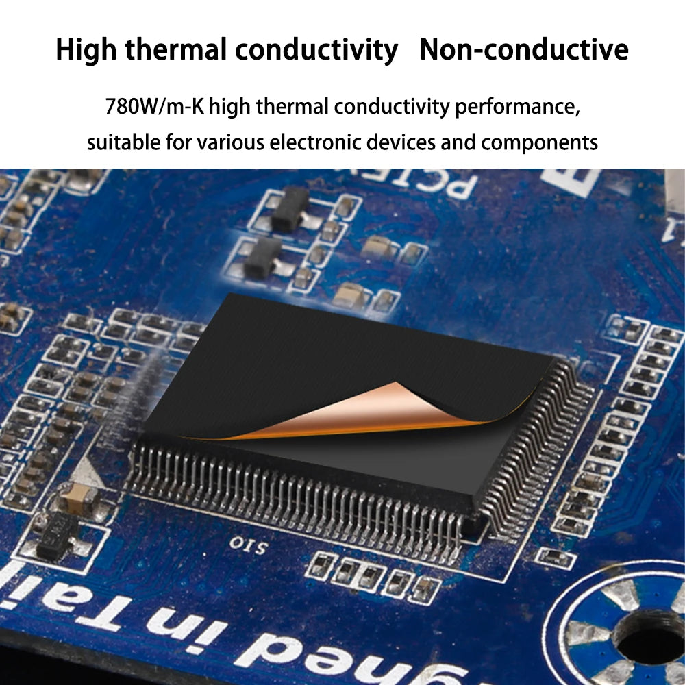 Graphene Nano-Carbon Copper Foil Heat Sink Dual-Layer High-Efficiency Heat Dissipation For DIY Computer Industrial Equipm