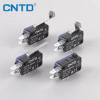 Micro Limit Switch CNTD CMV10‑051C CMV10‑051C2 Hinge Short Roller Lever 10A 250VAC 1NO1NC Plastic Housing Travel Switch for Indu