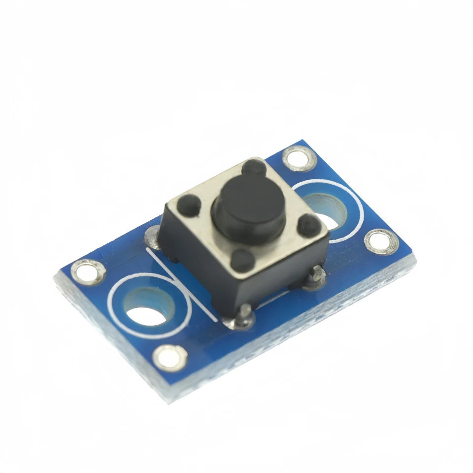 1-100PCS 6x6mm Tact Switch Module – Momentary Push Button with PCB Board for Arduino STM32 Projects