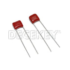 10PCS 100V CBB Polypropylene Film Capacitor 103 104 154 223 224 333 334 393 473 474 10nF 39nF 100nF 220nF 470nF Capacitance Kit