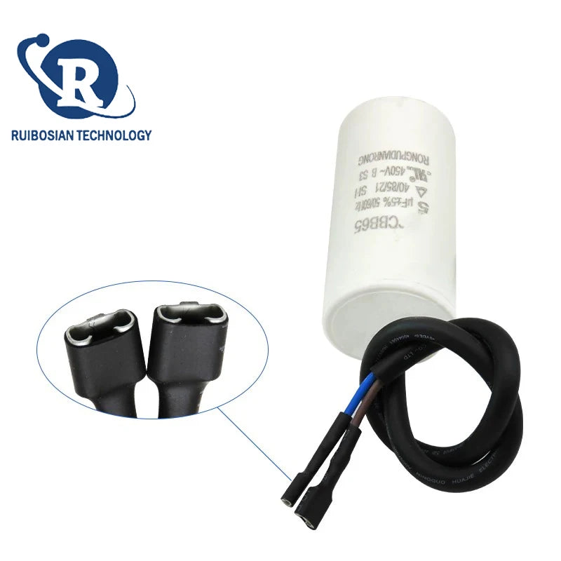 CBB65 starting capacitor 2UF 2.5UF 3UF 3.5UF 4UF 5UF 6UF 450V refrigerator and freezer compressor starting operation capacitor