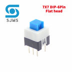 10PCS 5.8x5.8 7x7 8x8 8.5x8.5mm Non-Self-Locking / Self-Locking Switch / UNlock Push 6 Pin Tactile Power Micro Button Switches