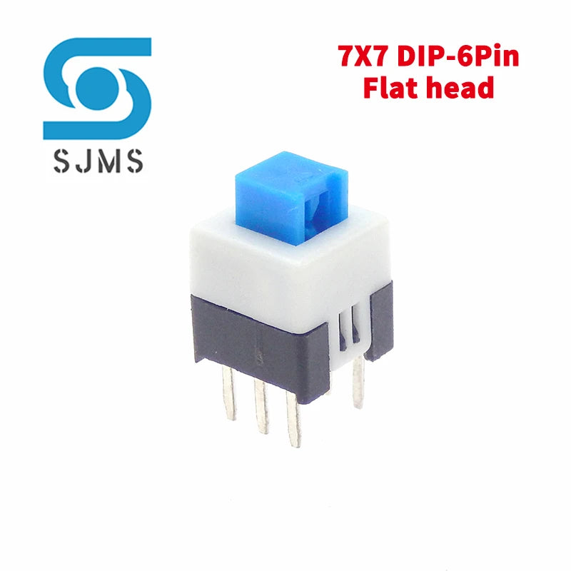 10PCS 5.8x5.8 7x7 8x8 8.5x8.5mm Non-Self-Locking / Self-Locking Switch / UNlock Push 6 Pin Tactile Power Micro Button Switches