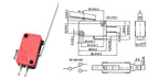 5/10pcs Micro SPDT On Off Momentary Switch Travel Limit Switch 1NO1NC Roller Lever V-15 V-151 V-152 V-153 V-154 V-155 V-156-1C25